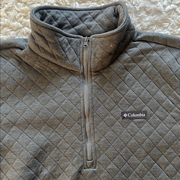 🌷 Columbia Women’s Charcoal Zip-Up Pullover - Picture 4 of 7